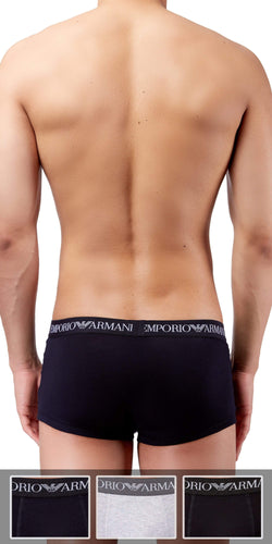 Emporio Armani 3-Pack Trunk Gray-black-navy - 111610cc722 thumbnail 4