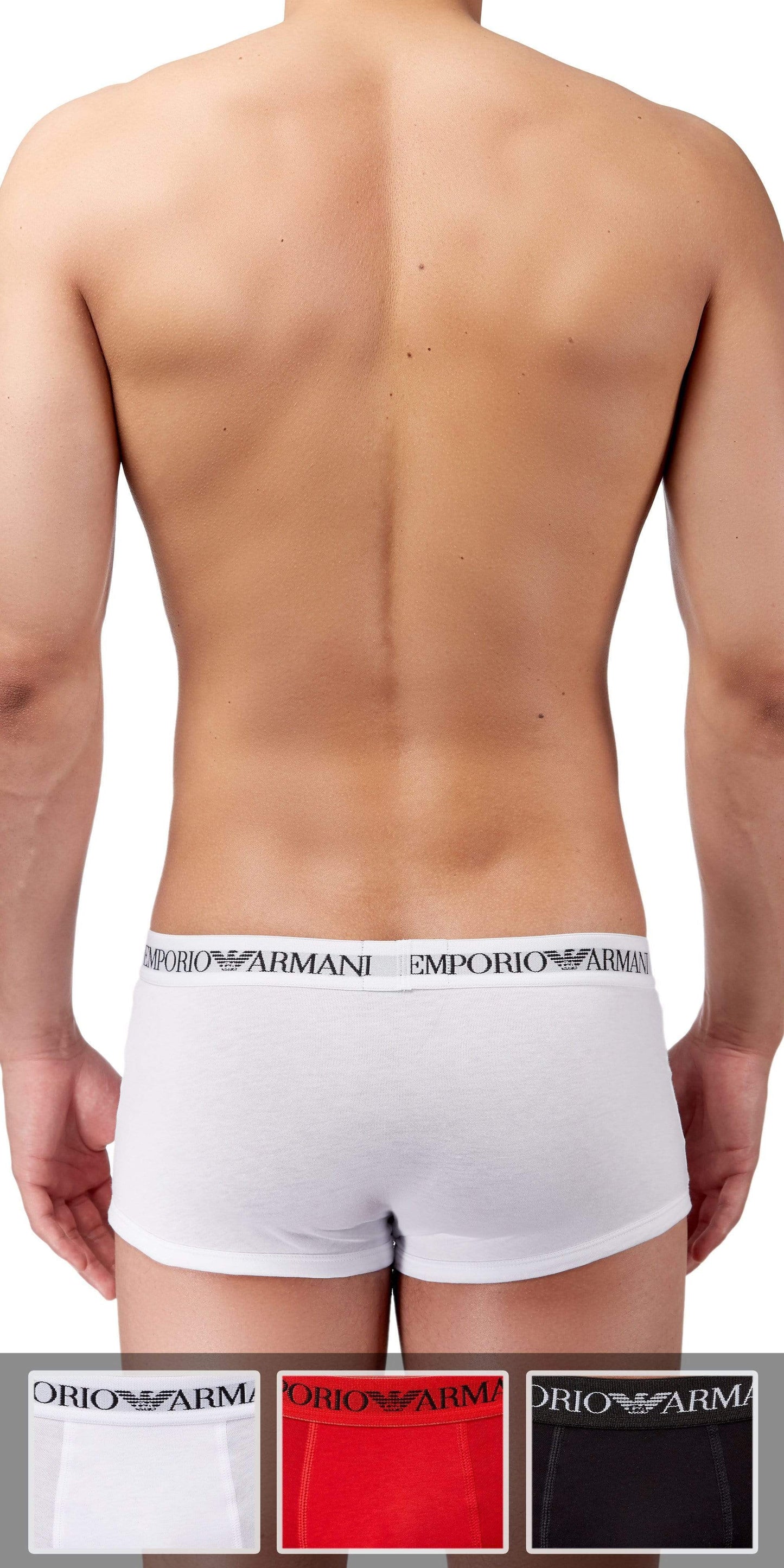 Emporio Armani 3-Pack Trunk Red-white-black - 111610cc722