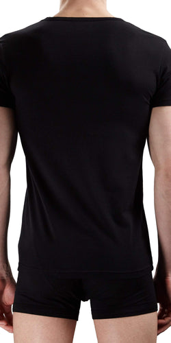 Emporio Armani V-neck Shirt Black - 110810cc718 thumbnail 2