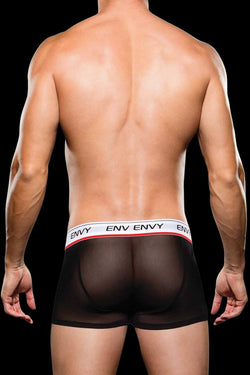 Envy Black Logo Elastic Low-Rise Mesh Trunk thumbnail 2