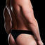 Envy Black Microfiber Low-Rise Thong