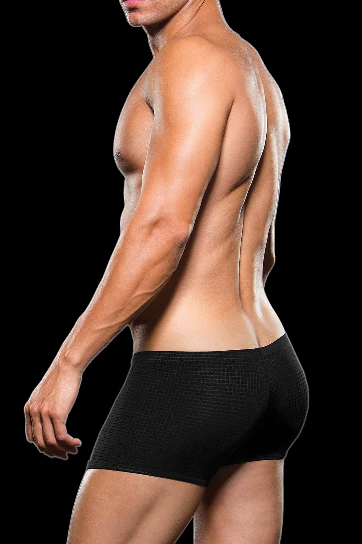 Envy Black Microfiber Waffle Boxer