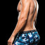 Envy Blue Camo Logo Elastic Boxer Brief