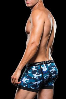 Envy Blue Camo Logo Elastic Boxer Brief thumbnail 2