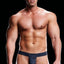 Envy Navy Blue Microfiber Low-Rise Thong