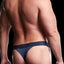 Envy Navy Blue Microfiber Low-Rise Thong