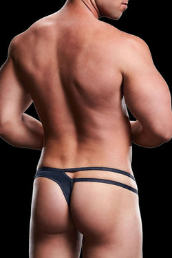 Envy Navy Microfiber Low-Rise Thong thumbnail 2