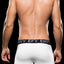 Envy White Microfiber Elastic Low Rise Boxer