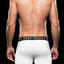 Envy White Microfiber Logo Elastic Low Rise Boxer