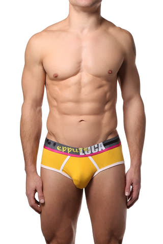 EppureLuca Gold Achille Low-Rise Sport Brief