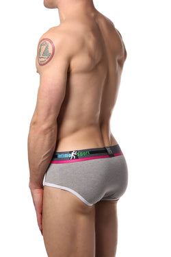 EppureLuca Grey Achille Low-Rise Sport Brief thumbnail 2