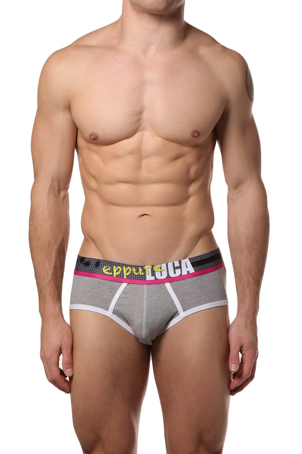 EppureLuca Grey Achille Low-Rise Sport Brief