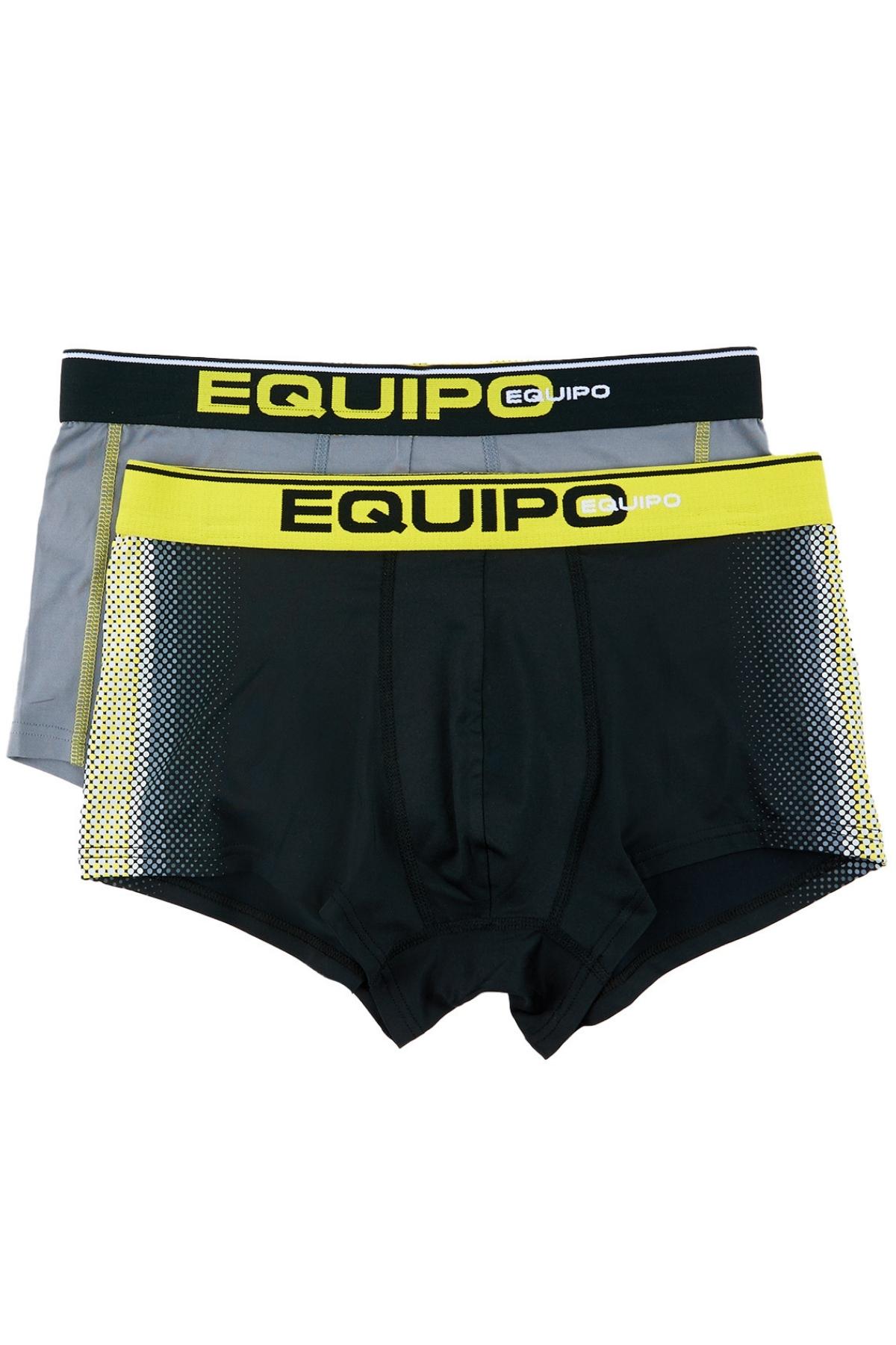 Equipo Grey and Dots Quick Dry Performace 2-Pack Trunks