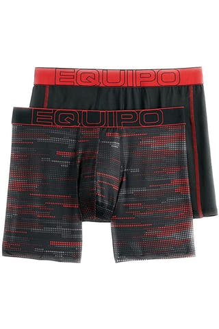 Equipo Red and Dots Quick Dry Performace 2-Pack Boxer Briefs