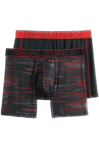 Equipo Red and Dots Quick Dry Performace 2-Pack Boxer Briefs