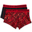Equipo Red and Leaves Quick Dry Performace 2-Pack Trunks