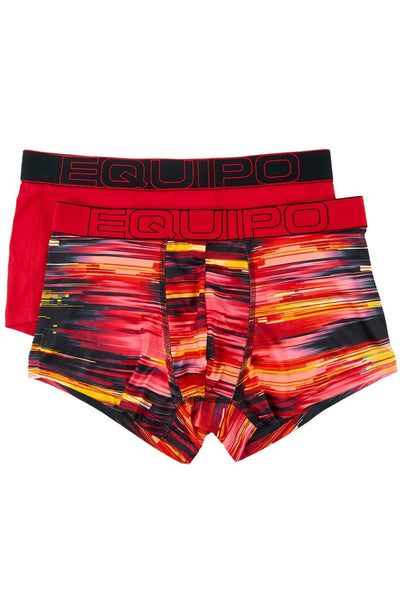 Equipo Red and Lines Quick Dry Performace 2-Pack Trunks