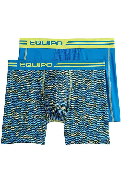 Equipo Teal and Lime Quick Dry Performace 2-Pack Boxer Briefs