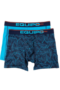 Equipo Turquoise and Leaves Quick Dry Performace 2-Pack Boxer Briefs thumbnail 2