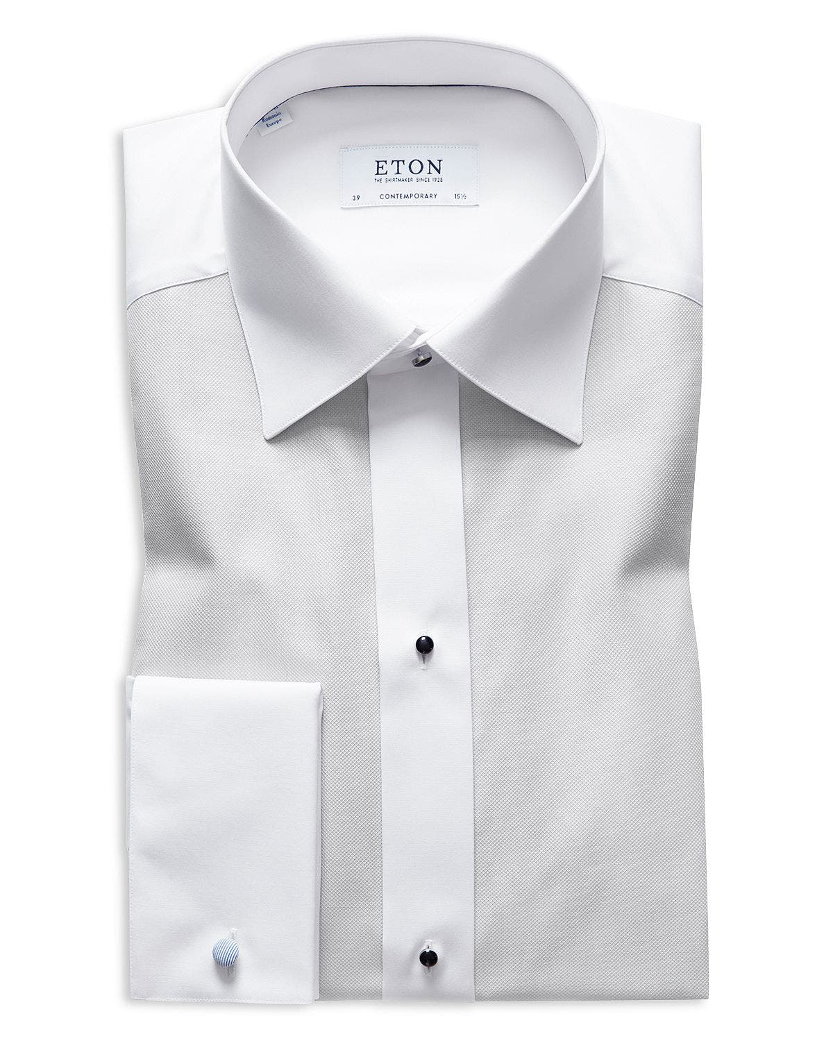 Eton Bib Slim Fit Tuxedo Shirt White/Gray