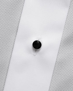 Eton Bib Slim Fit Tuxedo Shirt White/Gray thumbnail 3