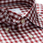 Eton Brushed Gingham Regular Fit Dress Shirt Burgundy
