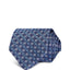 Eton Mini Dot & Square Diamond Grid Silk Classic Tie Blue