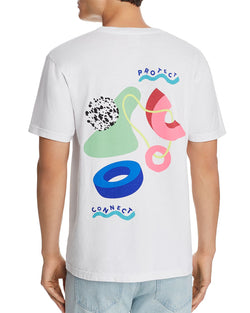Everybody.world X Kelly Anna Protect Connect Graphic Tee White thumbnail 2