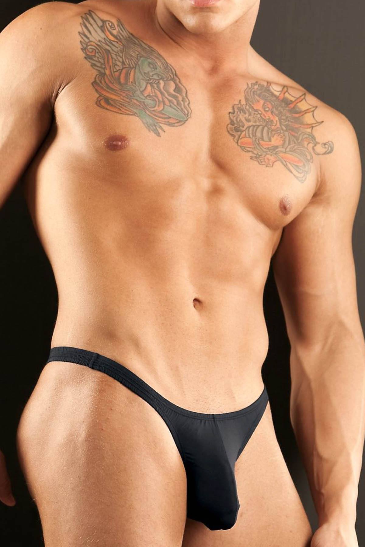 Extreme Collection Black Sheer Thong