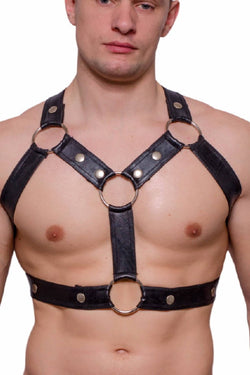 Extreme Collection Dungeon Snap Button Harness thumbnail 1