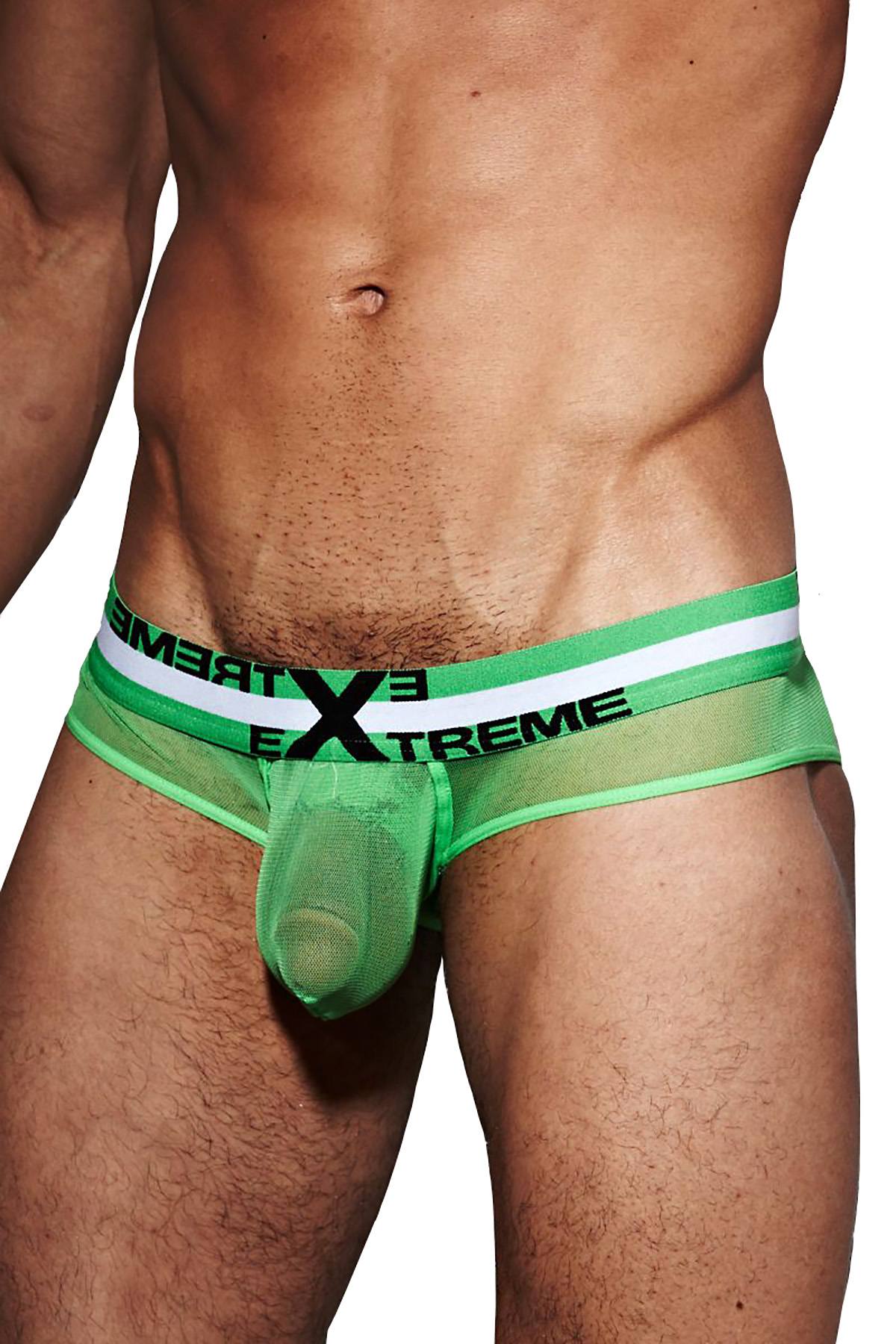 Extreme Collection Green Mesh C-Ring Brief