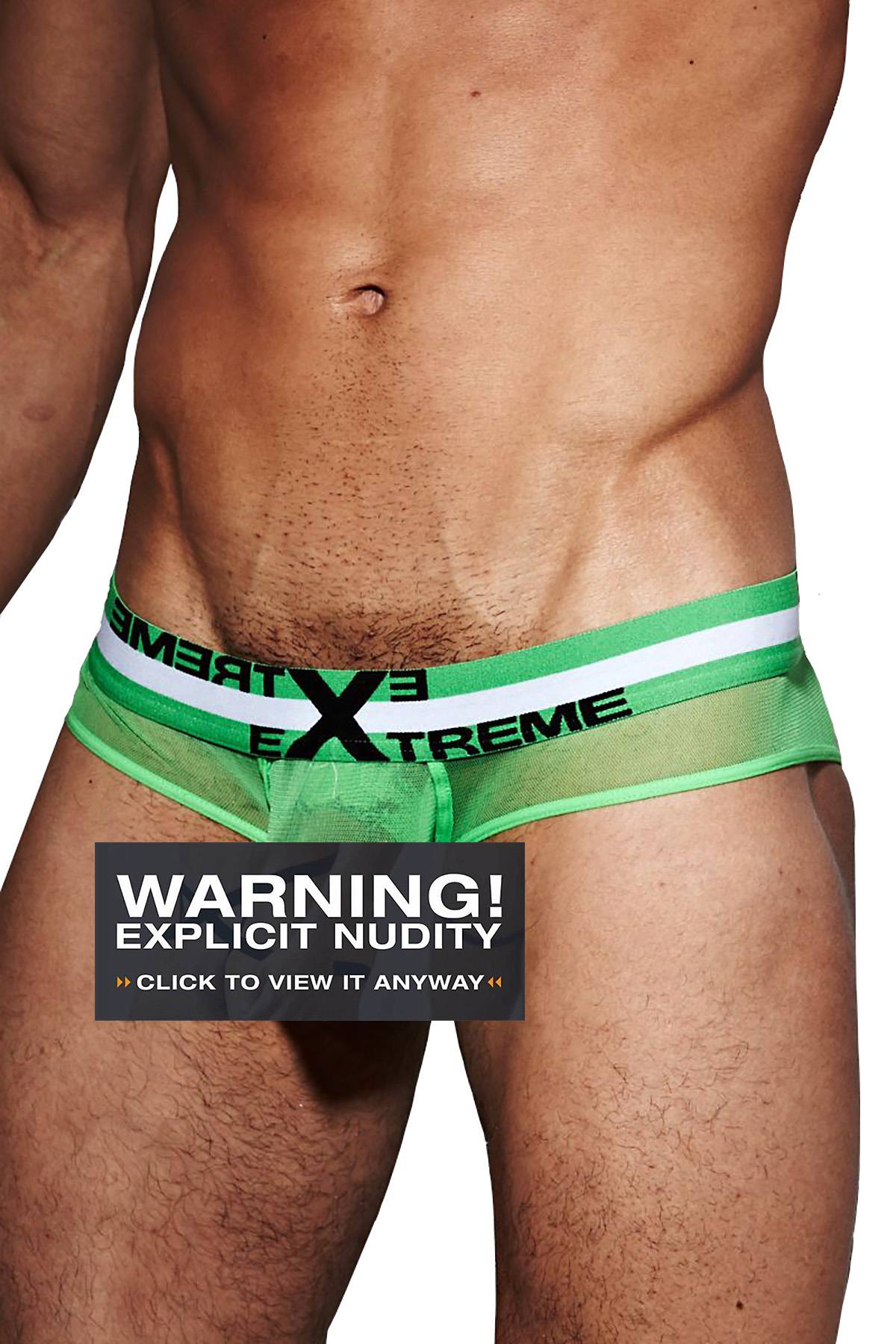 Extreme Collection Green Mesh C-Ring Brief