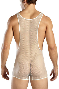 Extreme Collection White Fishnet Wrestler thumbnail 2