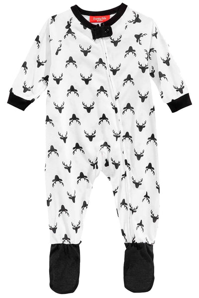 Family PJs BABY Oh Deer Footed Pajamas