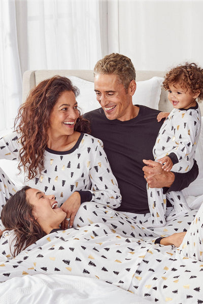 Family PJs BABY Tree-Print Footed Onesie Pajama