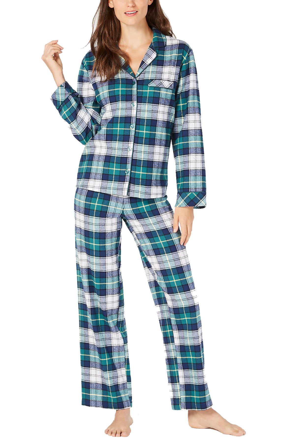 Family PJs Green Mackenzie Plaid 2-Pc Pajama Set