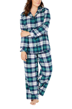 Family PJs Green Mackenzie Plaid 2-Pc Pajama Set thumbnail 2