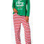 Family PJs Green/Red Striped Elfing Around 2pc Pajama Set