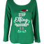 Family PJs Green/Red Striped Elfing Around 2pc Pajama Set