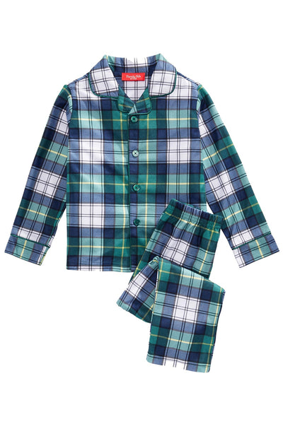 Family PJs KIDS Green Mackenzie Plaid Pajama Set