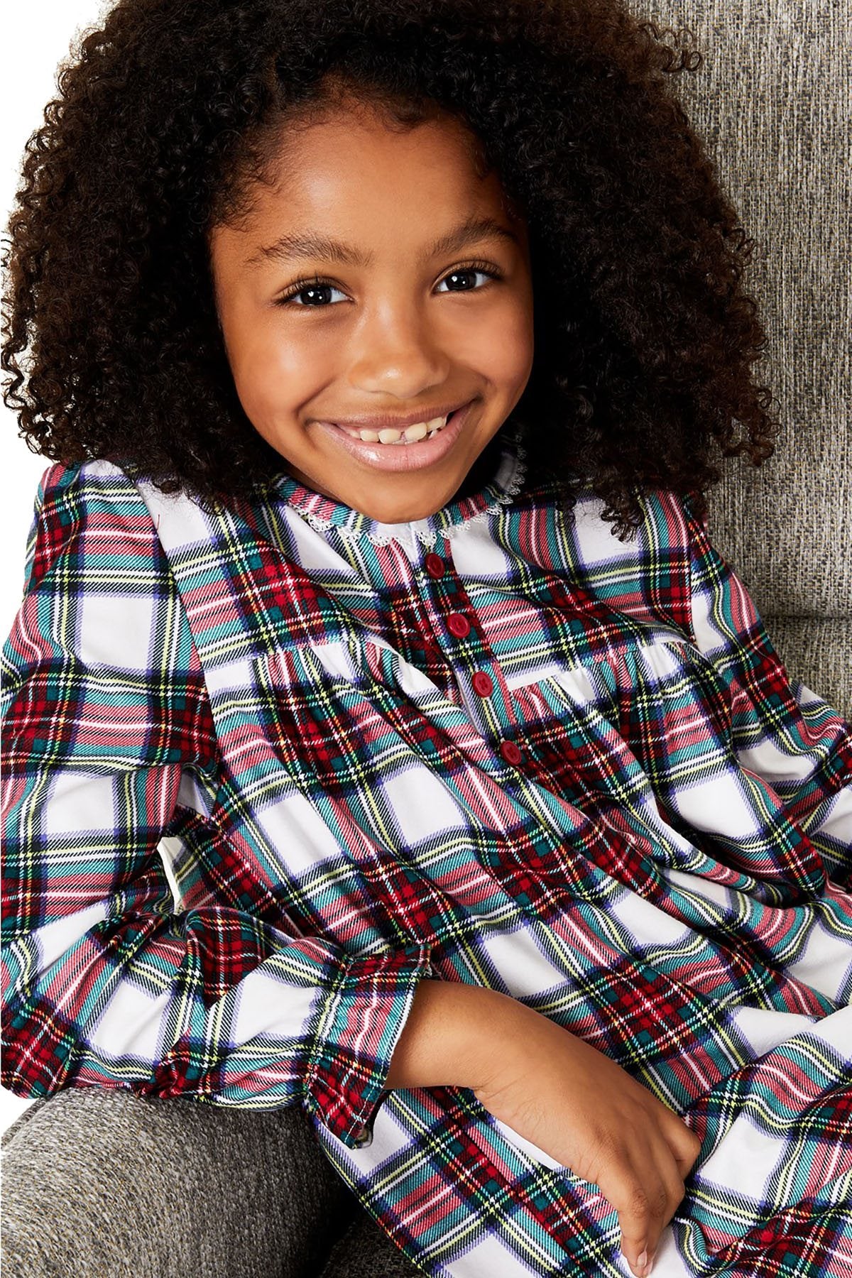 Family PJs KIDS Stewart Plaid Nightgown