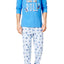Family PJs Men Blue Dreidle/Hanukkah Pajama Set