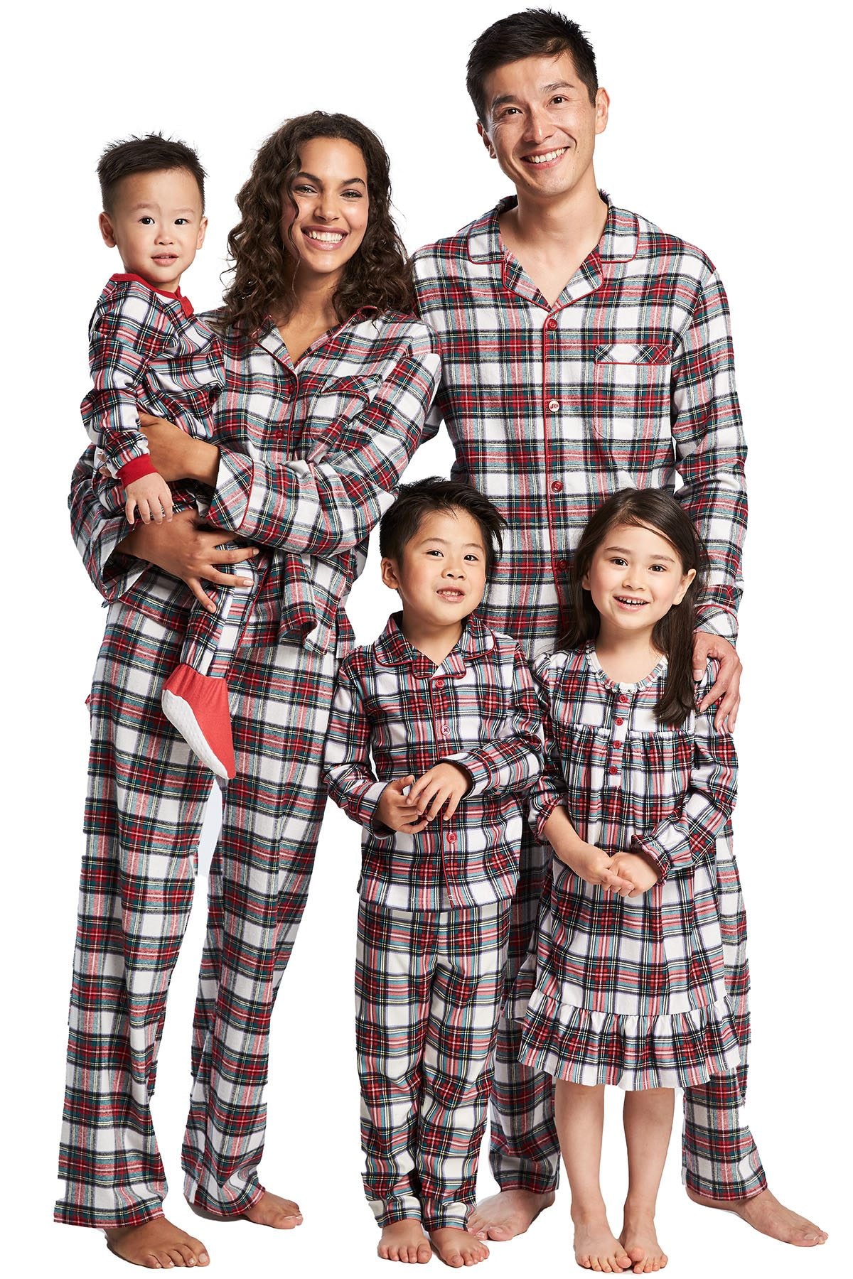 Family PJs Men Holiday Mix It Henley Pajama Set in Stewart Plaid