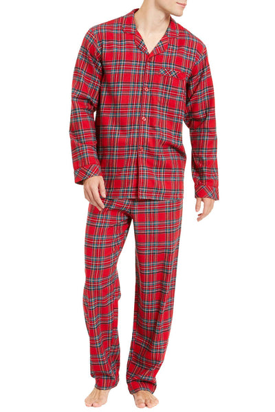 Family PJs Men Holiday Pajama Set in Brinkley Plaid