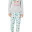 Family PJs Men Holiday Pajama Set in Tropical Santa