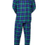 Family PJs Men Holiday Plaid Pajama Set in Black Watch Plaid