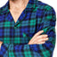Family PJs Men Holiday Plaid Pajama Set in Black Watch Plaid