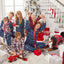 Family PJs Men Holiday Plaid Pajama Set in Black Watch Plaid