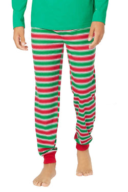 Family PJs Men Holiday Striped Jogger Pajama Pant thumbnail 1