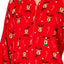Family PJs Men Hooded Footed Pajama Onesie in Reindeer Red